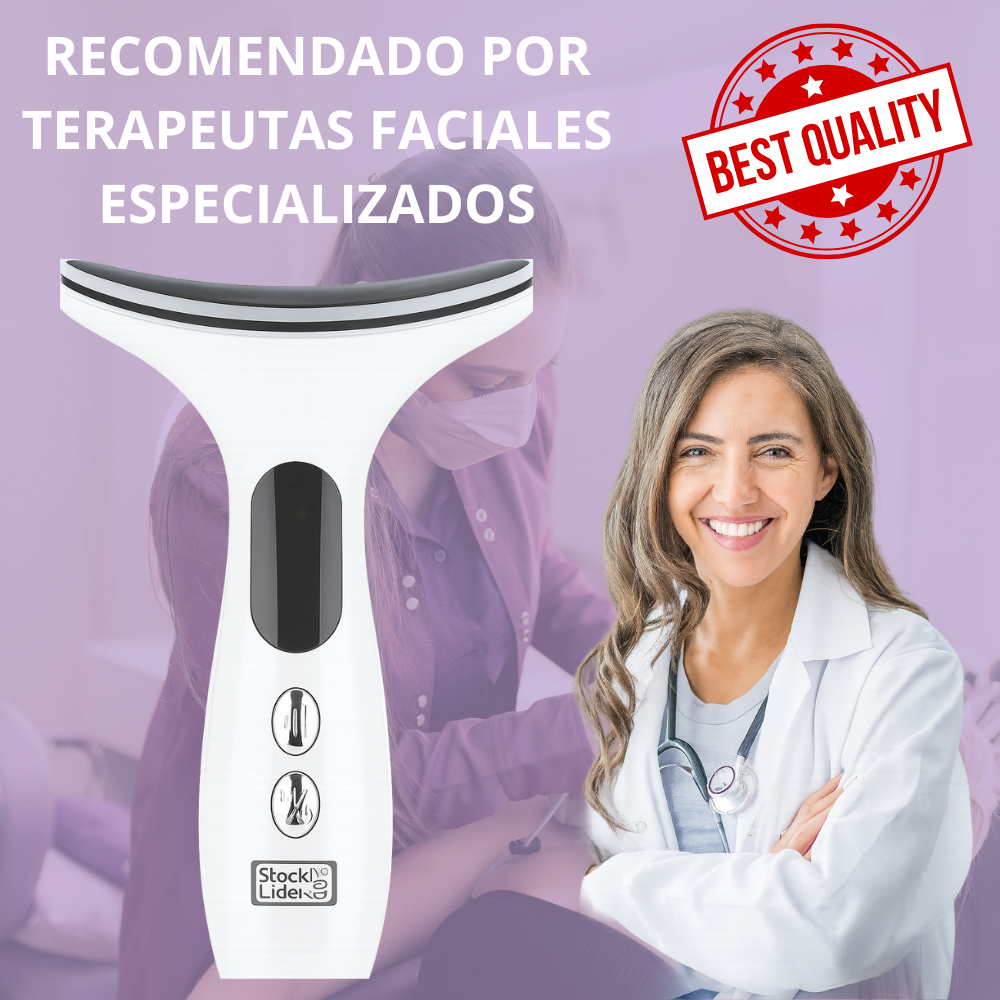 Masajeador facial + ESPEJO LED de regalo